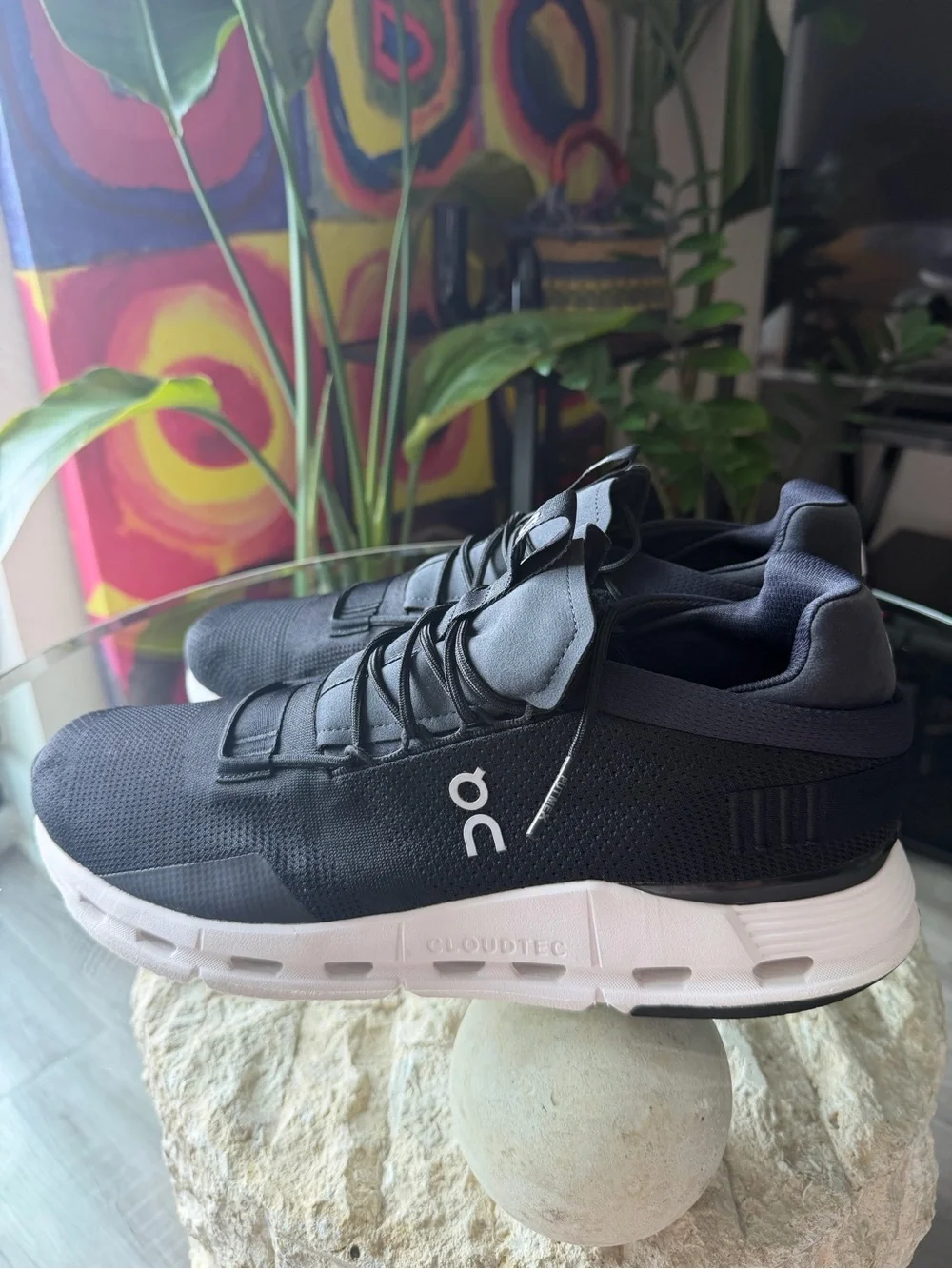 On Running Cloudnova Black White Men’s Sneakers US 12.5 EU 47.5 CloudTec